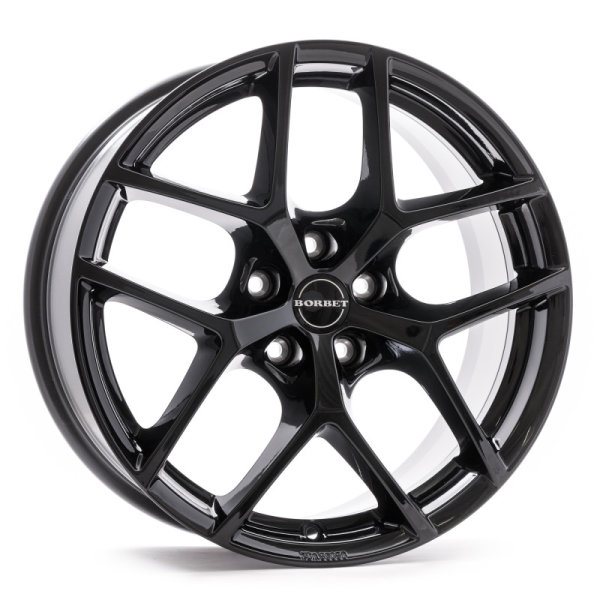 4x Felgen Borbet Y black glossy in 16 Zoll